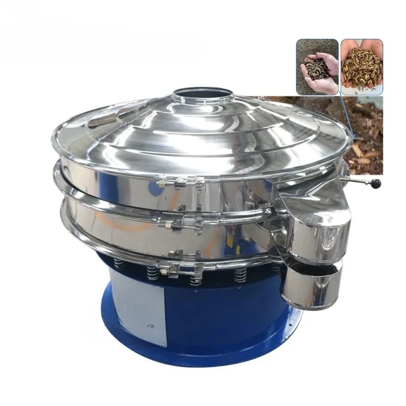 

Factory Process Rotary Vibrating Screen Sieve Mealworms Vibro Sifter Machine For Black Soldier Fly Worm Separate Machine
