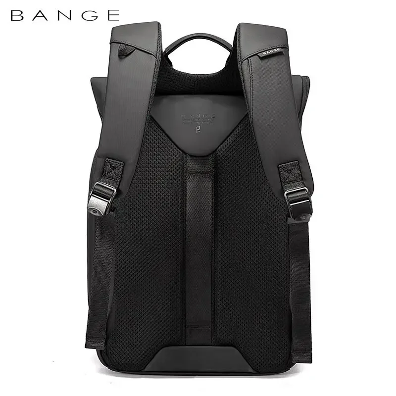 BANGE Mochila de cabina para ordenador portátil de 15,6 pulgadas, bolsa de viaje impermeable con múltiples compartimentos para hombre, mochila negra adecuada para hombres y mujeres