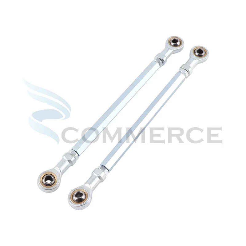 1 Pair 170mm M6 Steering Tie Rod Kit With M6 Ball Joint For Electric Mini Kids ATV Go Kart Buggy Quad Dirt Pit Bike Parts