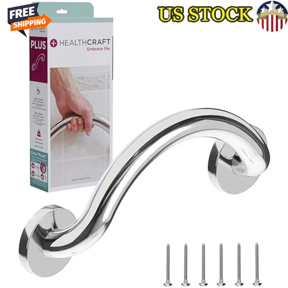 Crescent Shower Safety Grab Bar 14.3