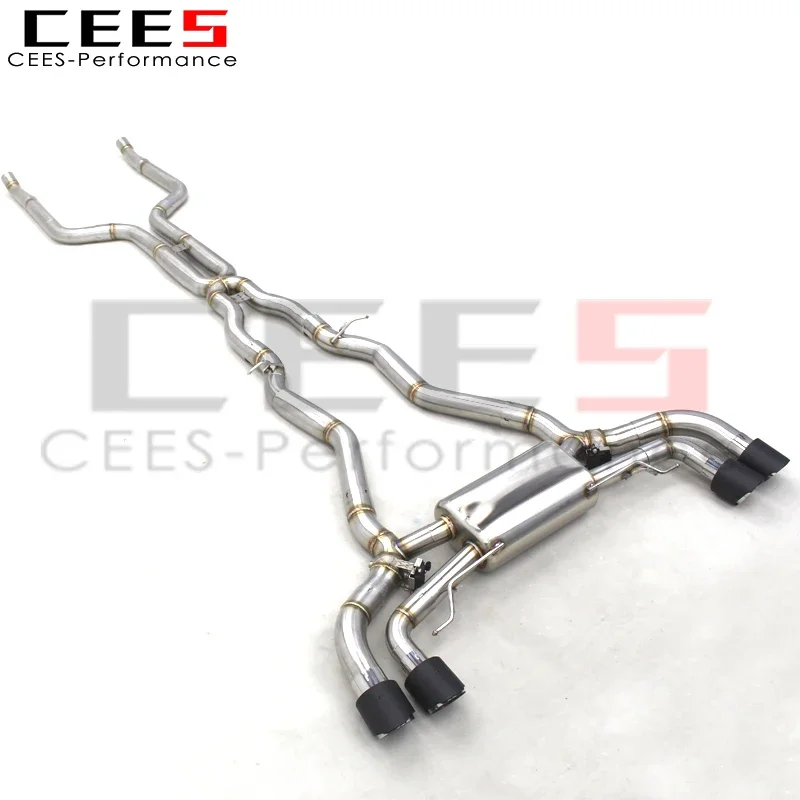 CEES Catback Exhaust System for BMW M550/M550i G30/N63 4.4TT 2017-2022 Stainless Steel with Valve Car Exhaust Muffler Assembly