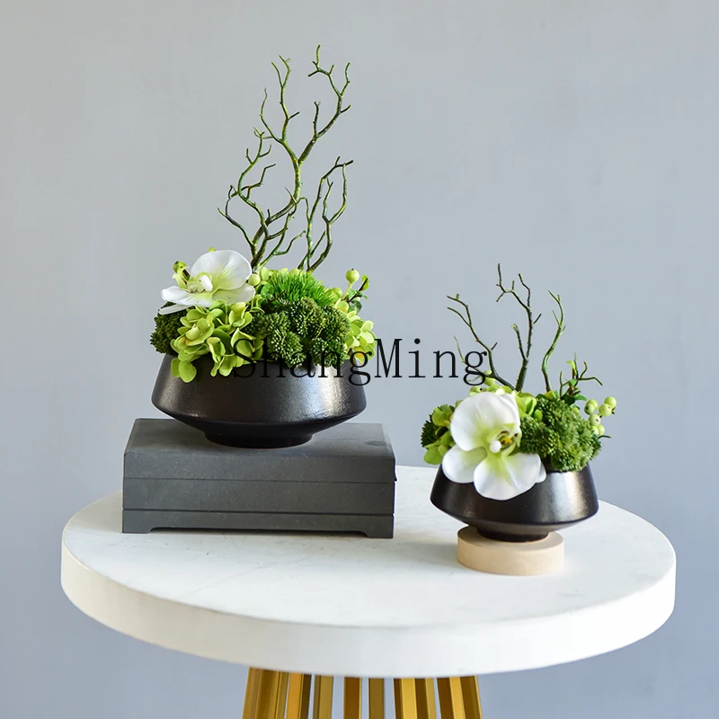 

LXY new Chinese zen simulation flower decoration living room desktop decoration ornament