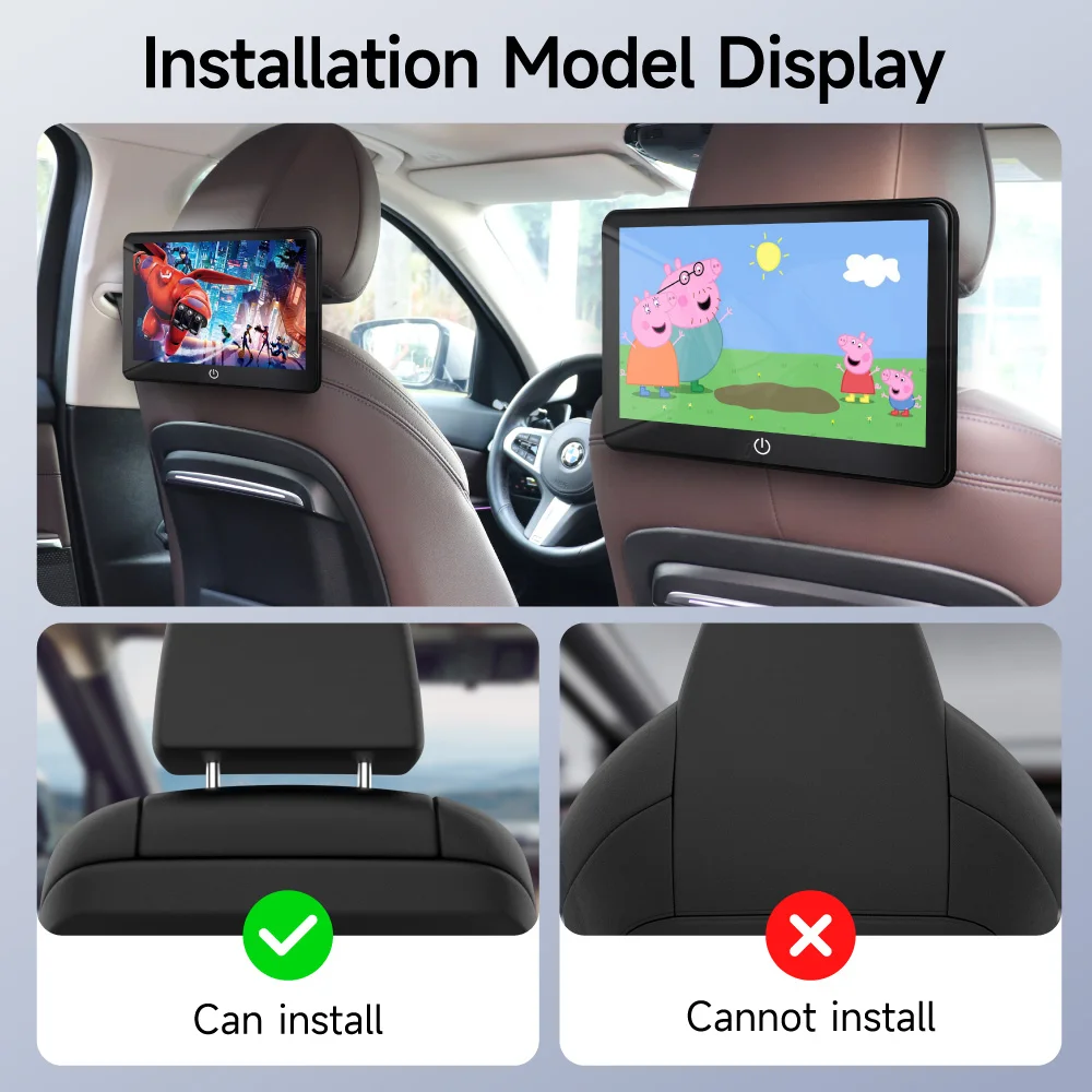 JIUYIN 11.6 Pollici Android 12 Tablet Schermo Per Auto Sedile Posteriore Poggiatesta Monitor Display IPS Lettore Video Musica Bluetooth HDMI USB