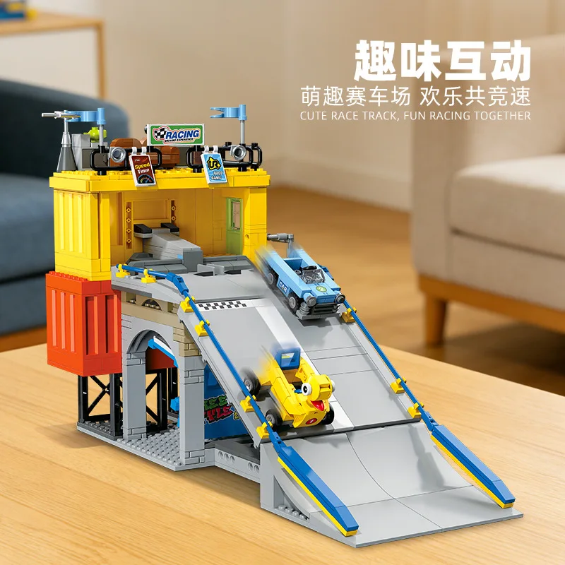 

Набор строительных блоков MOC «Гонка на склоне холма», 678 деталей, модель для сборки, игрушки DIY для детей, подарок на день рождения