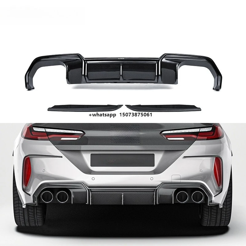 Paktechz Dry Carbon Fiber Body Kit Front Spoiler Splitter Bumper Lip for M2 G87