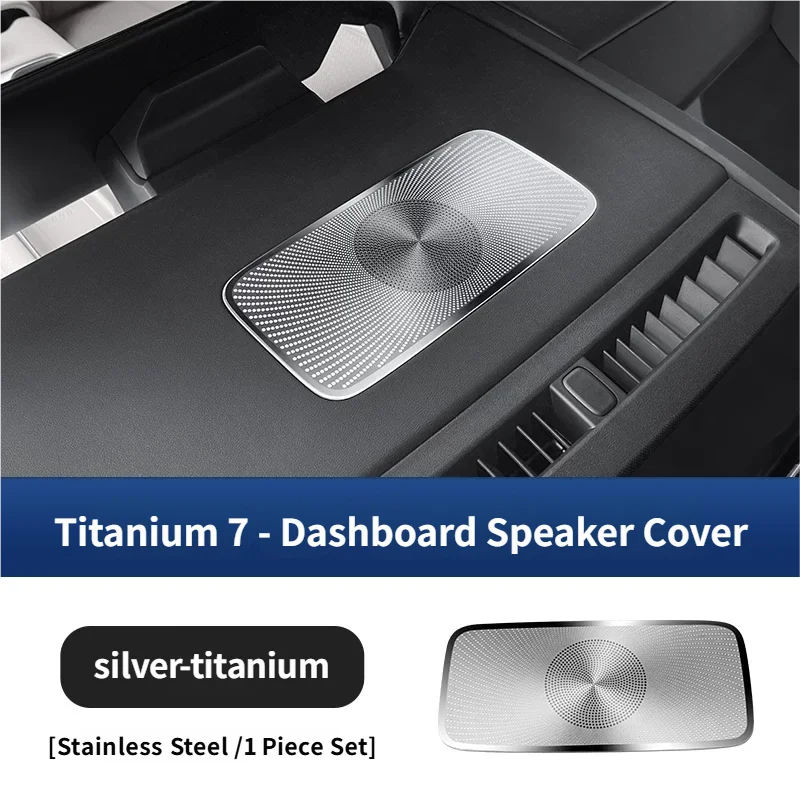 For BYD Leopard 7 Titanium 7 2025 2026 Central Control Dashboard Center Mounted Horn Cover Stainless Steel Protective Cover