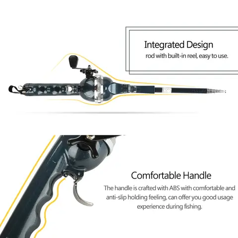 Portable Carp Foldable Sea Fishing Rod 134cm Telescopic Folding Ultra Hard Lure Pole Reel Combo 1 Body with Fishing Line Tackle