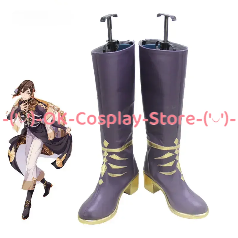 

Game Nu: Carnival Yakumo Cosplay Shoes PU Leather Shoes Halloween Carnival Boots Cosplay Prop Custom Made