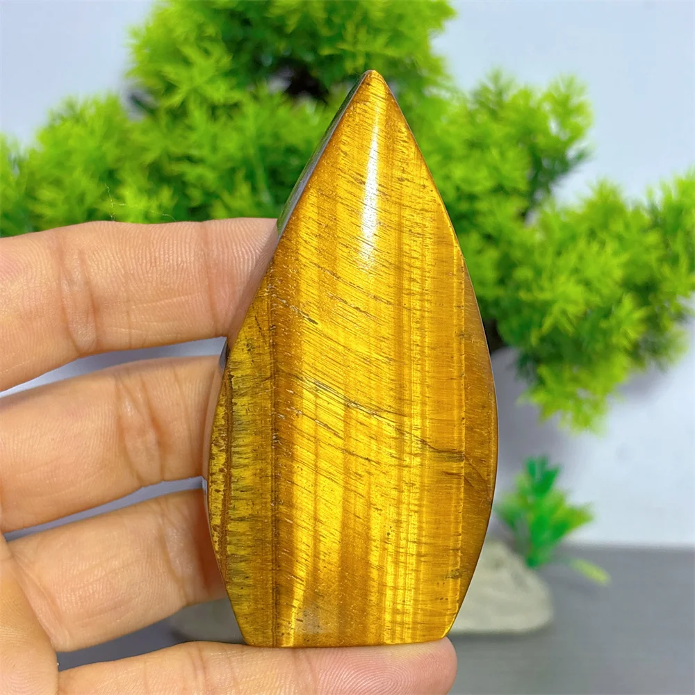 Yellow Tiger Eye Free Form Natural Crystal Room decor Lucky Quartz Stone Garden Reiki Gifts Healing Energy Love Home Decoritem