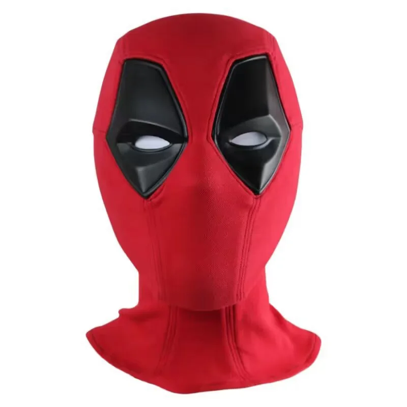 Breathable Knitted Fabric Deadpool Cosplay Mask With Face Shell Costume Headgear Halloween Party Carnival Costume Props