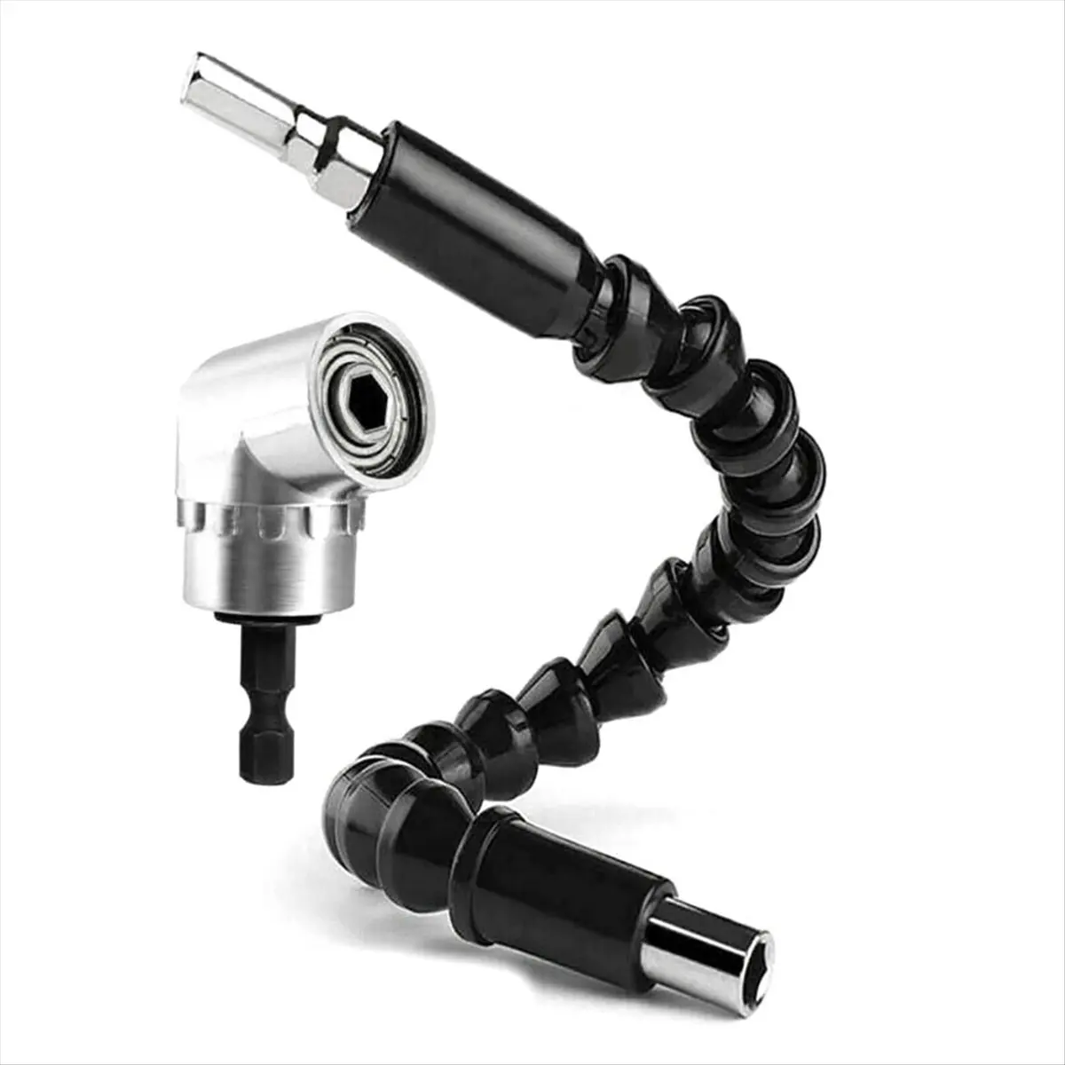 #78U 105 Degree Right Angle Drill Adapter Flexible Shaft Extension,Angle Screwdriver,(45 # steel)