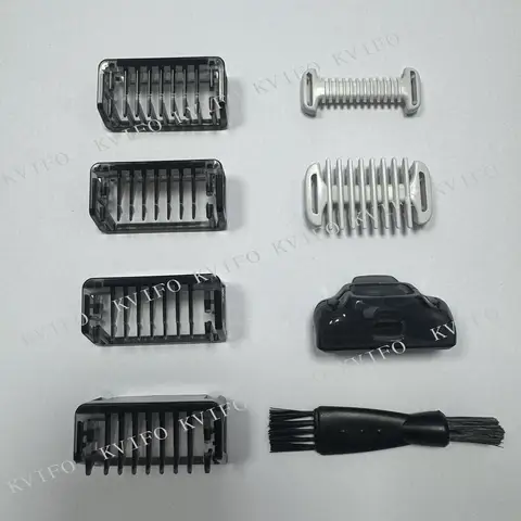 8 Pcs Guide Comb compatible for OneBlade QP2724/2824/2520/2630/6551, Protective Kit with 0.01mm Skin Guard,4 Bi-Directional Comb