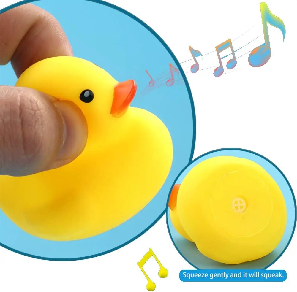 Patos de borracha amarela para crianças pré-escolares, Duckies Squeaky Flutuantes, Brinquedos para Banheira, Presente para Baby Shower, Bebês e Crianças, 5 PCs, 10 PCs, 20 PCs, 30 PCs, 50PCs