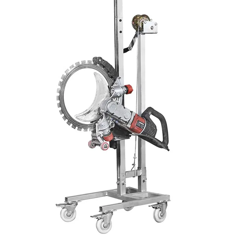 9800W Brushless Track Ring Saw High Power Cutting Machine Ring Saw Concrete Wall Cutting Machine with 2.4M Track