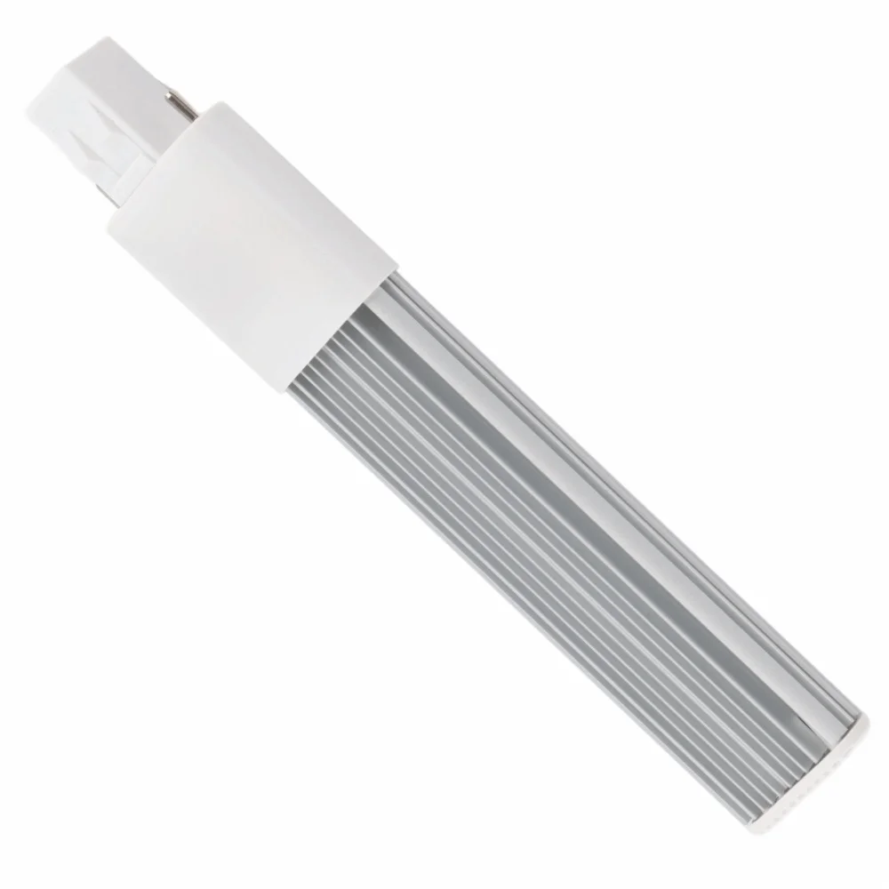 2 Pack G23/GX23 LED Bulb 6W AC 85-265V LED Tube Light 2-Pin 600LM Compact Fluorescent Replacement Horizontal Installation