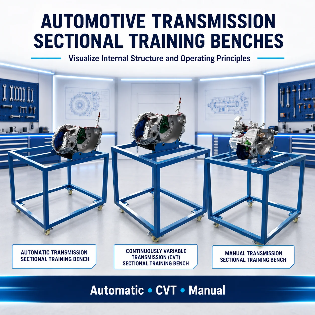 BYD E6 Electric Vehicle Powertrain Disassembly Assembly Rotating Stand EV Automotive Training Equipment for Technical Schools