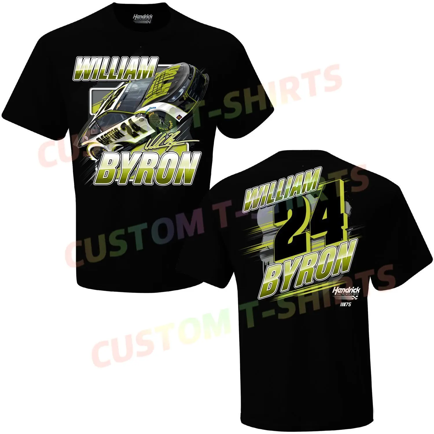 

WILLIAM BYRON #24 Motorcycle Logo High Quality 100% Cotton T-shirt S-3XL