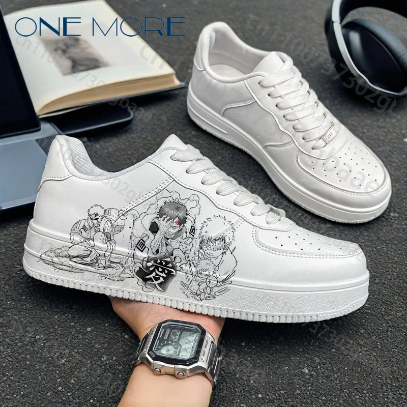 أحذية Gaara الرسوم المتحركة للبالغين من أحذية NARUTO للشباب والترفيه على شكل الرسوم المتحركة أحذية مسطحة مضادة للانزلاق