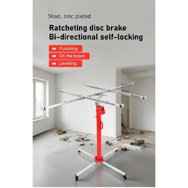 Hand-cranked Gypsum Board Lifter Lamp Mounting Lifting Mobile Stand Holder Small Ceiling Hole Punching Bracket