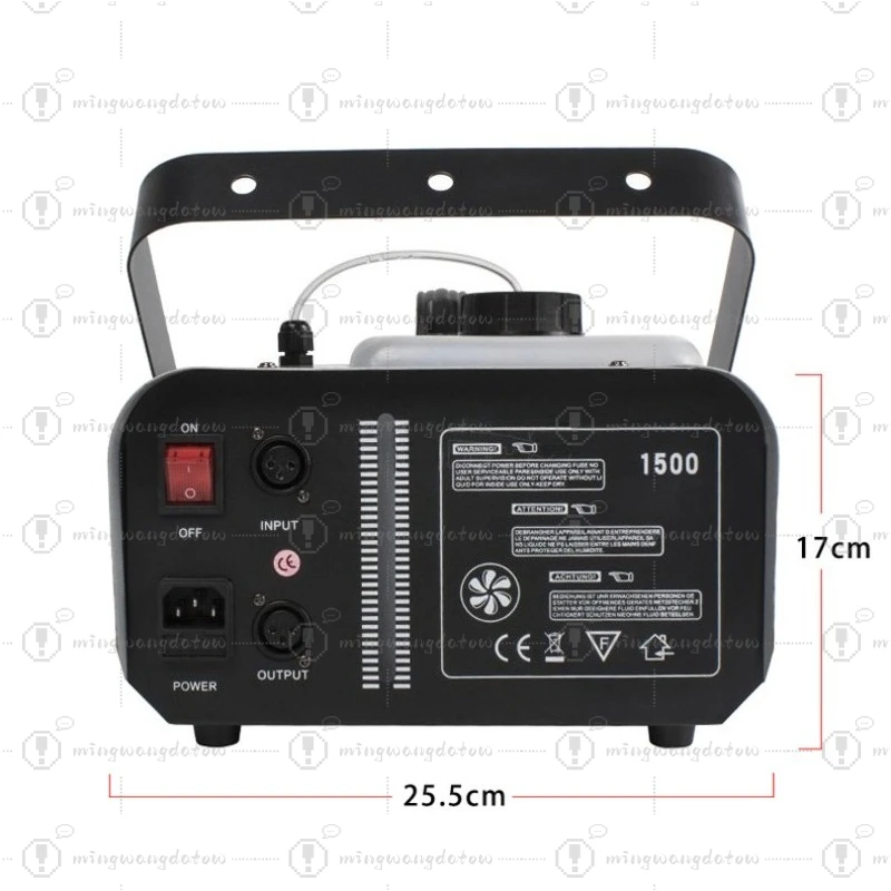 Stage Lighting Special Effects Equipment 1500W Smoke Machine Remote Control Intelligent DMX512 Private Room Bar Clear