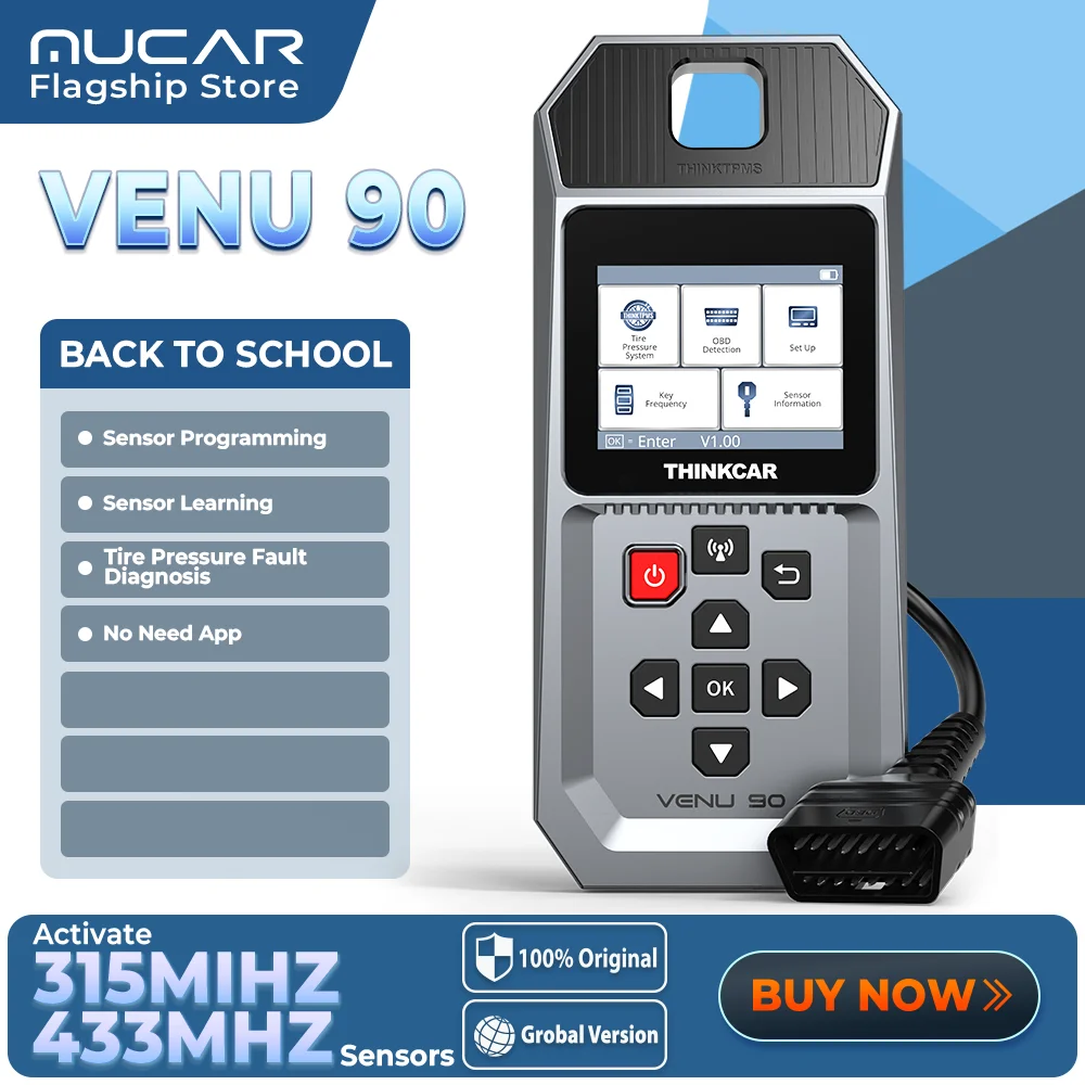 THINKCAR VENU 90 Car Tire Pressure Diagnose Tool Automotive TPMS Sensor Programming Learning Activator For ThinkTool Pro 689BT