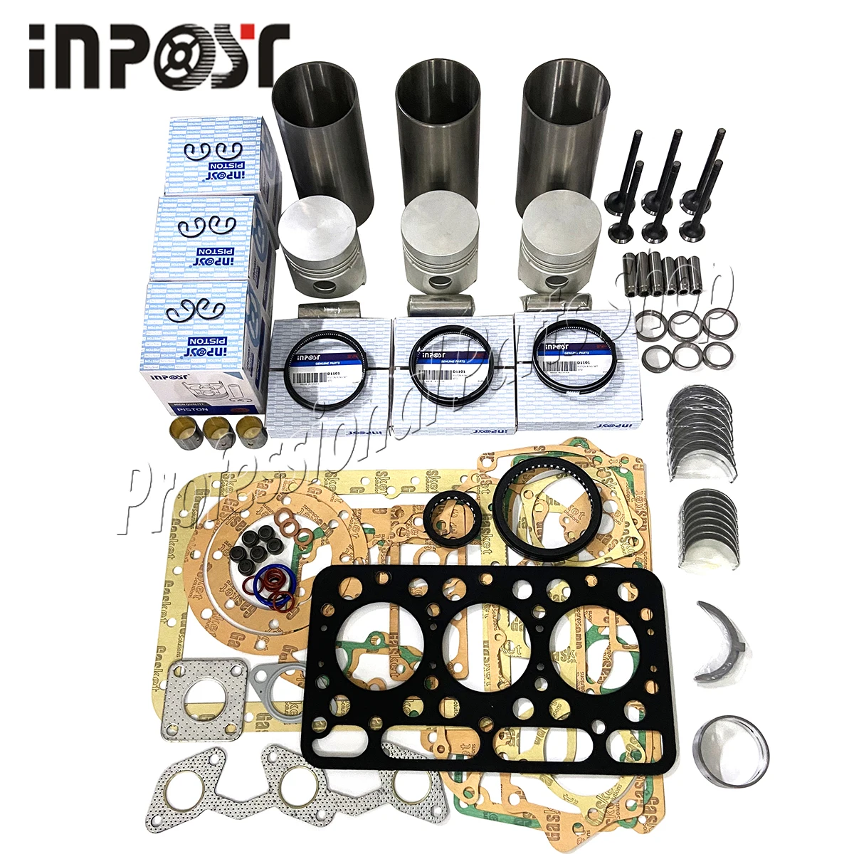 

D1101 DH1101-A Комплект для капитального ремонта двигателя Kubota L245 L2201 Запчасти для ремонта трактора