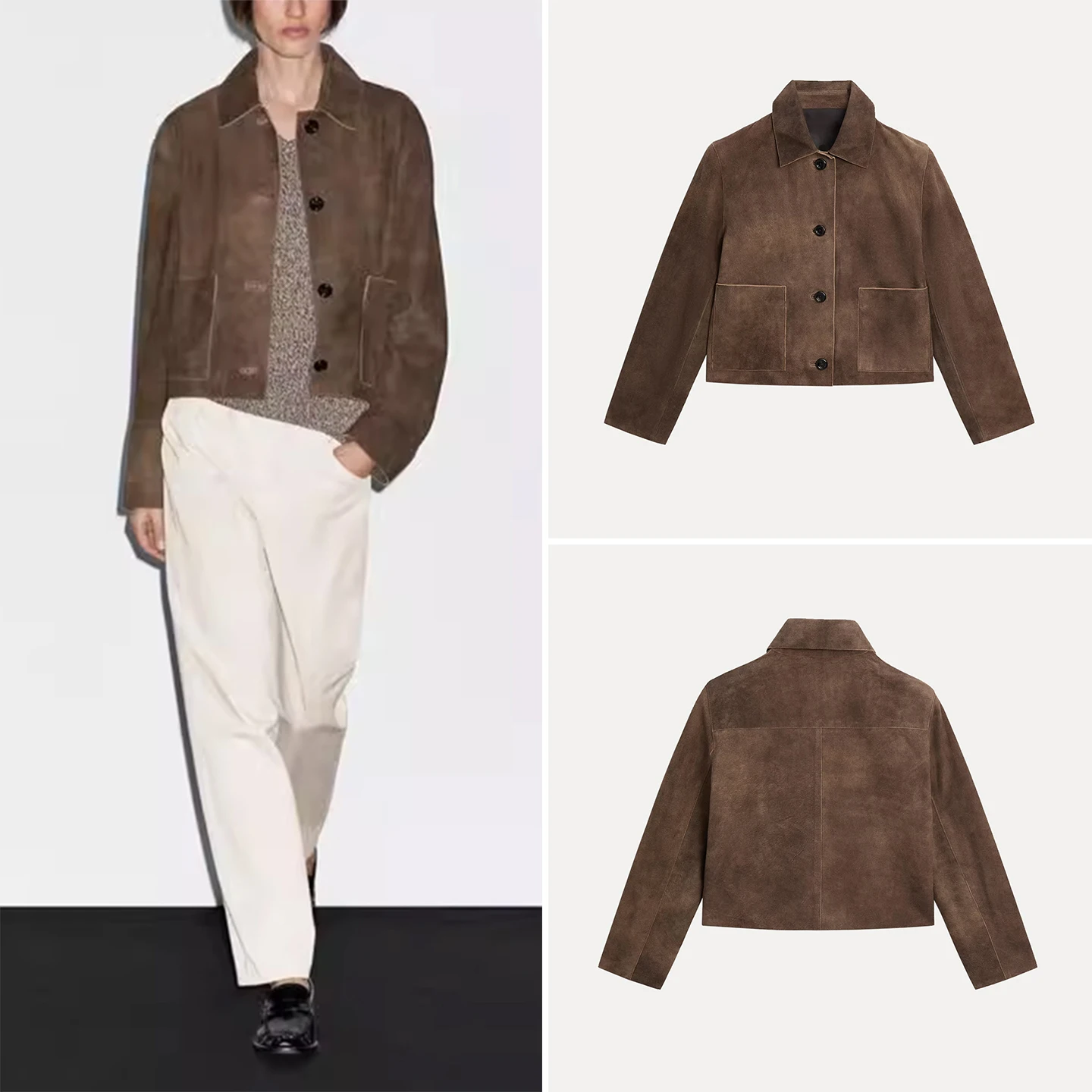 

Женская летняя куртка из вельвета и кожи с откидным воротником, дышащая, из полиэстера и нейлона, длинная, цветная