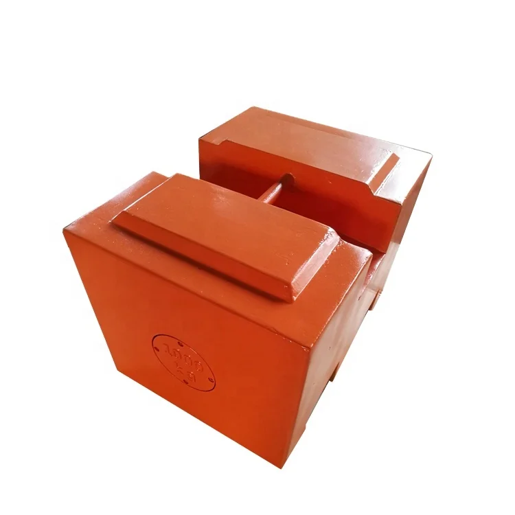 1 Ton T Cast Iron Test Weight With Pure Steel Material Stackable1000kg Elevator Load Industrial Usage M1 Class