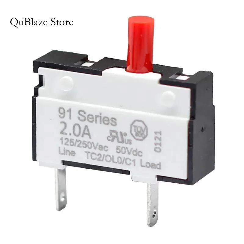 

Kuoyuh 91 Series 0.5A Red Button Manual Reset Thermal Overload Protector Circuit Breaker