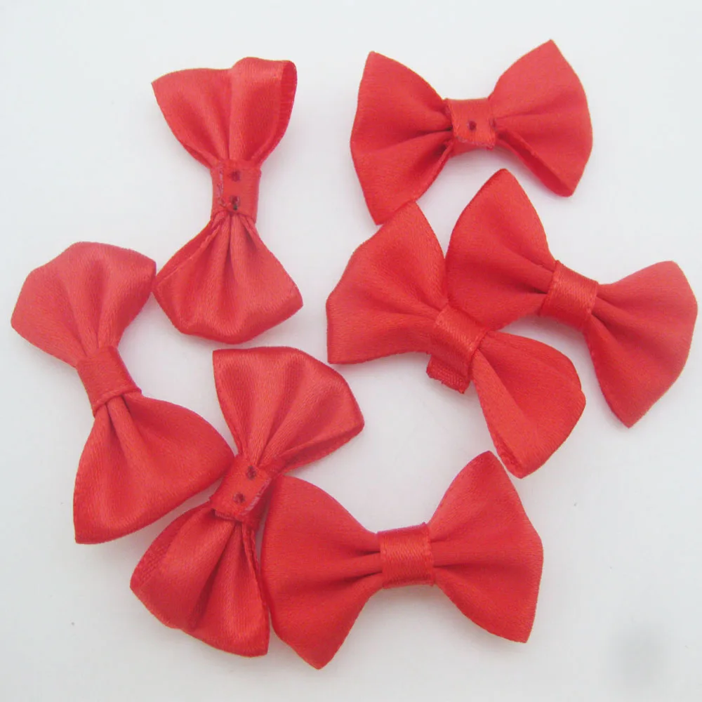 Picture 5: 50Pcs Blank Satin Ribbon Bows About 35MM Decorative Craft Apparel Ornament Hats Accessories