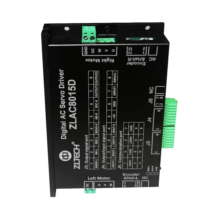 CANopen RS485 CE RoHS 3 phase 24V 48V dual channel DC 30A 500W brushless robot DC AC servo motor amplifier driver for AGV