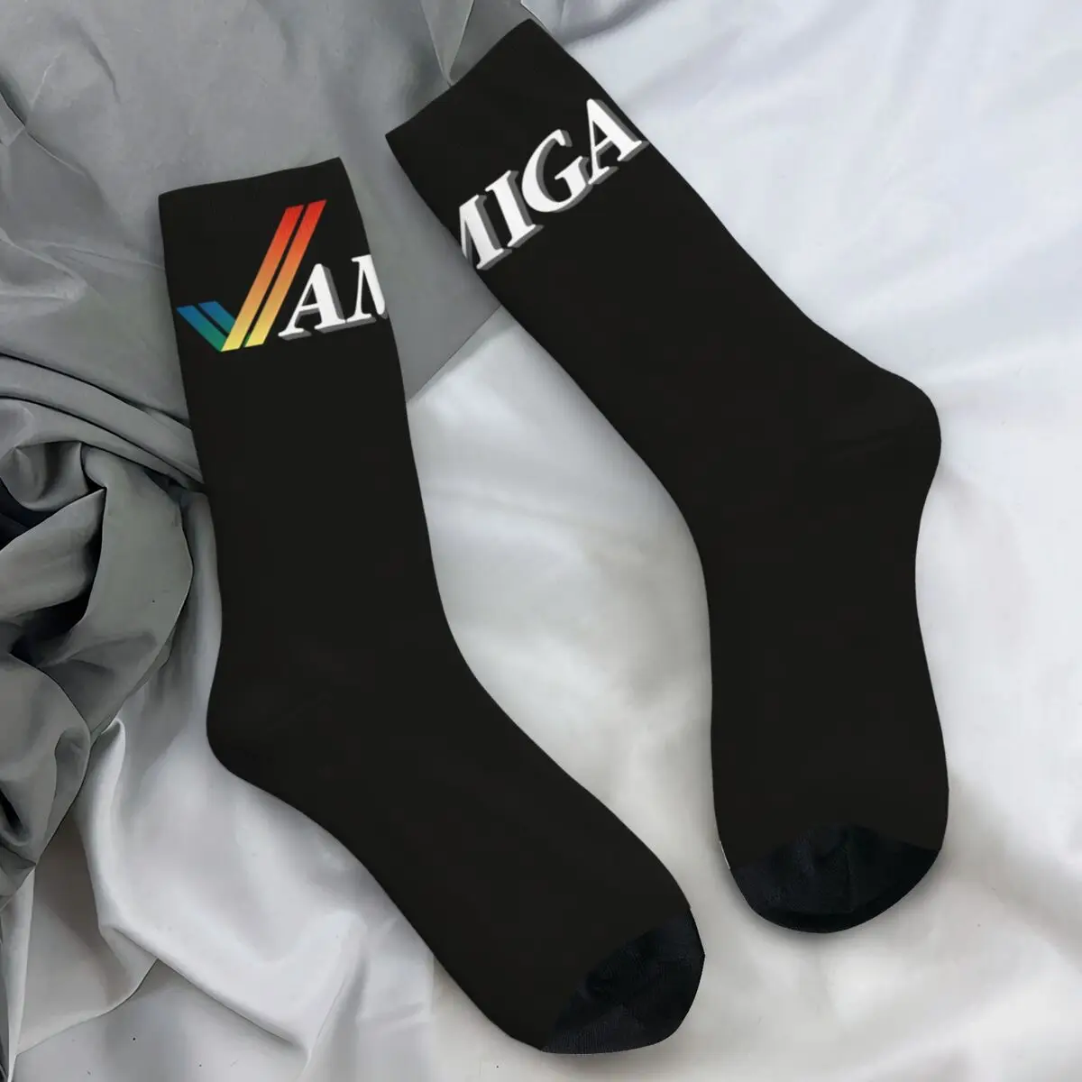 Couple Socks Commodore Amiga Logo Stockings Spring Vintage Comfortable Socks Custom Climbing Non Slip Socks