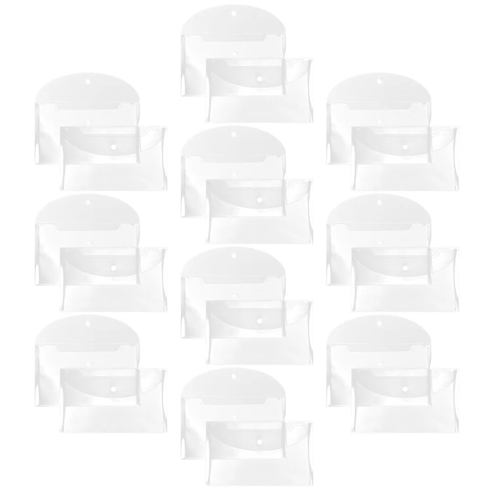 

20Pcs Clear Receipt Organizer Bag Multi-Purpose File Folder for Documents Invoices Cash Stickers Desktop Storage Organizer