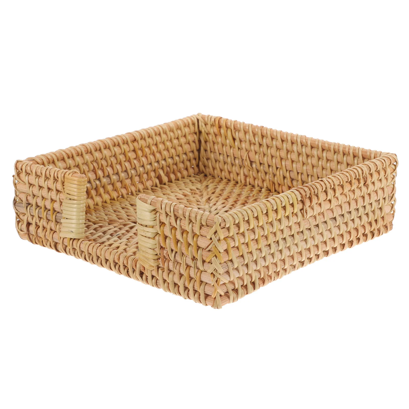 

Rattan Woven Napkin Holder Sturdy Napkin Organizer Tissue Rack for Home Restaurant Dining Table Woven Tissue Paper Stand