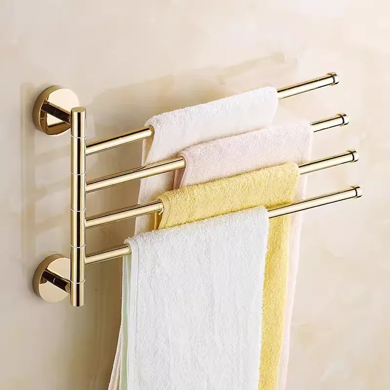 Nowe i krótkie 2-4 obrotowe wieszaki na ręczniki miedziane naścienne 32cm ręcznik łazienkowy wieszak na szynę złoty ręcznik łazienkowy wieszak do ręczników