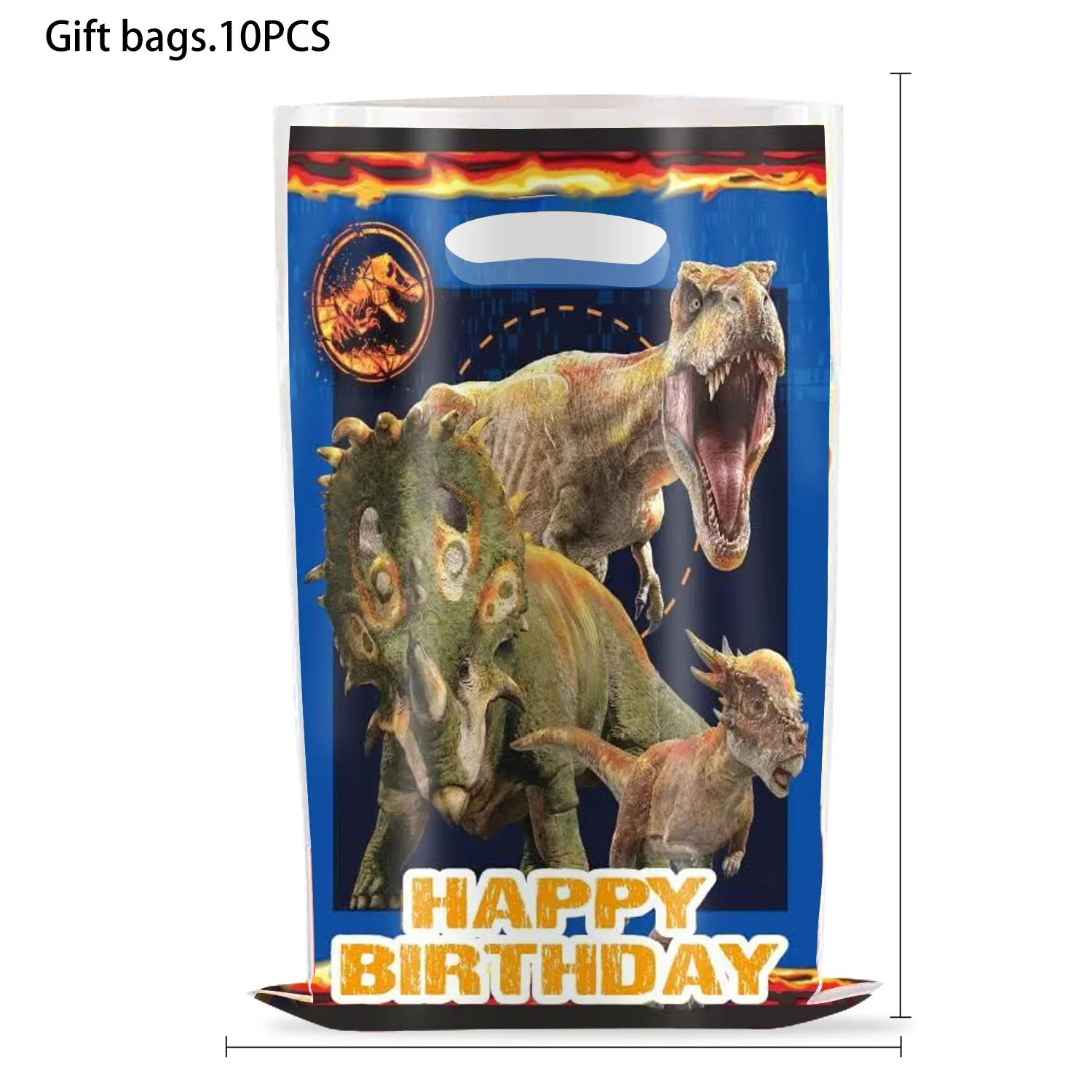 10/30/50Pcs Dinosaurs Birthday Party Supplies Gift Bags Candy Treat Bag for Dinosaurs Birthday Party Decorations Baby Shower