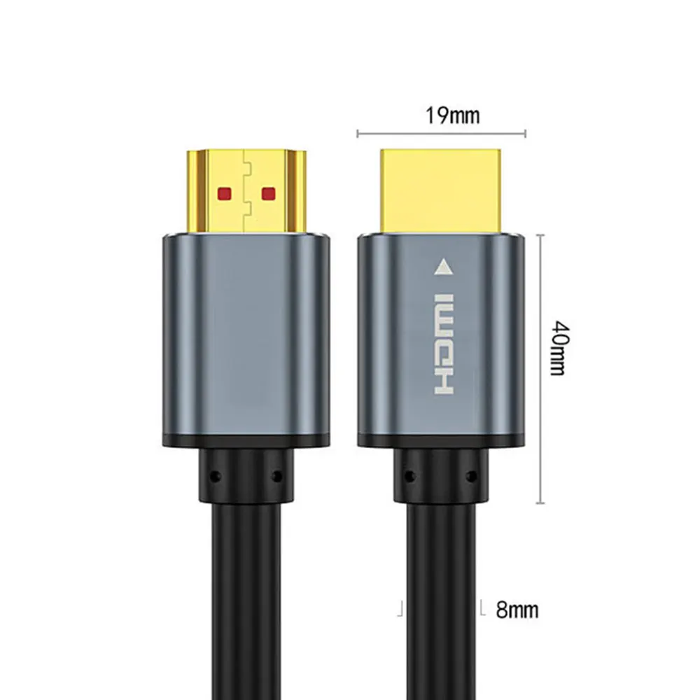 Cable compatible con HDMI 4K de alta velocidad, 2,0, chapado en oro, 4K, Ultra HD, para ordenador portátil, Monitor, PS5, PS4, Xbox