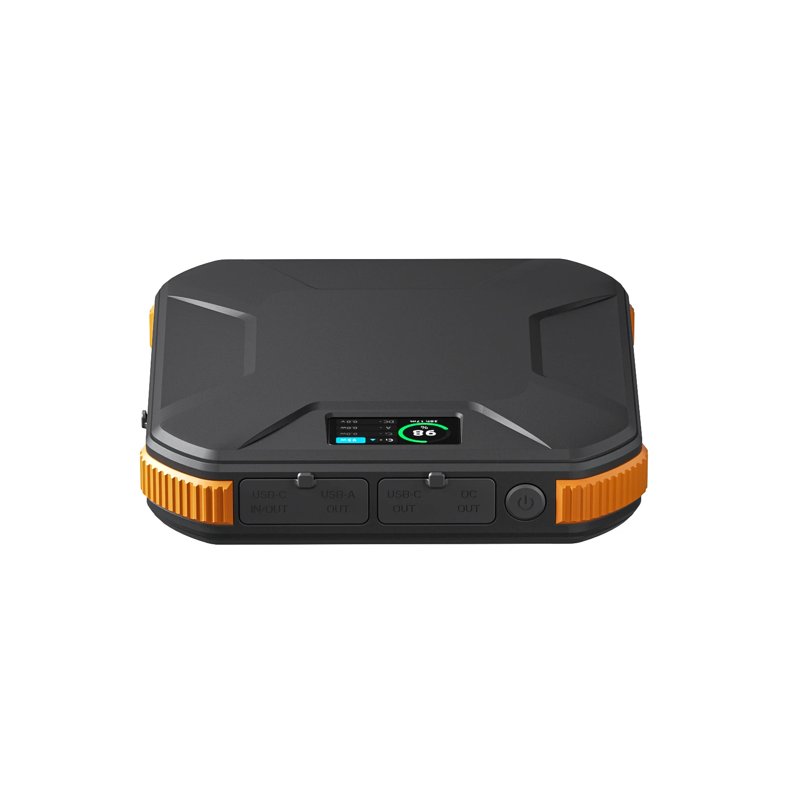 Limited Stock Orange Charging Power Bank With Led Digital Display Short Circuit Fast Charger Power Bank Multi-functional