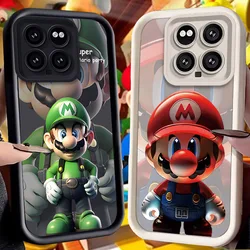 Super M-Marios Bros Case for Xiaomi Mi 14 13 13T 12 12T 11 11T Pro Lite 12X 12S POCO F6 F5 X5 X3 NFC Soft Silicone Cover Funda