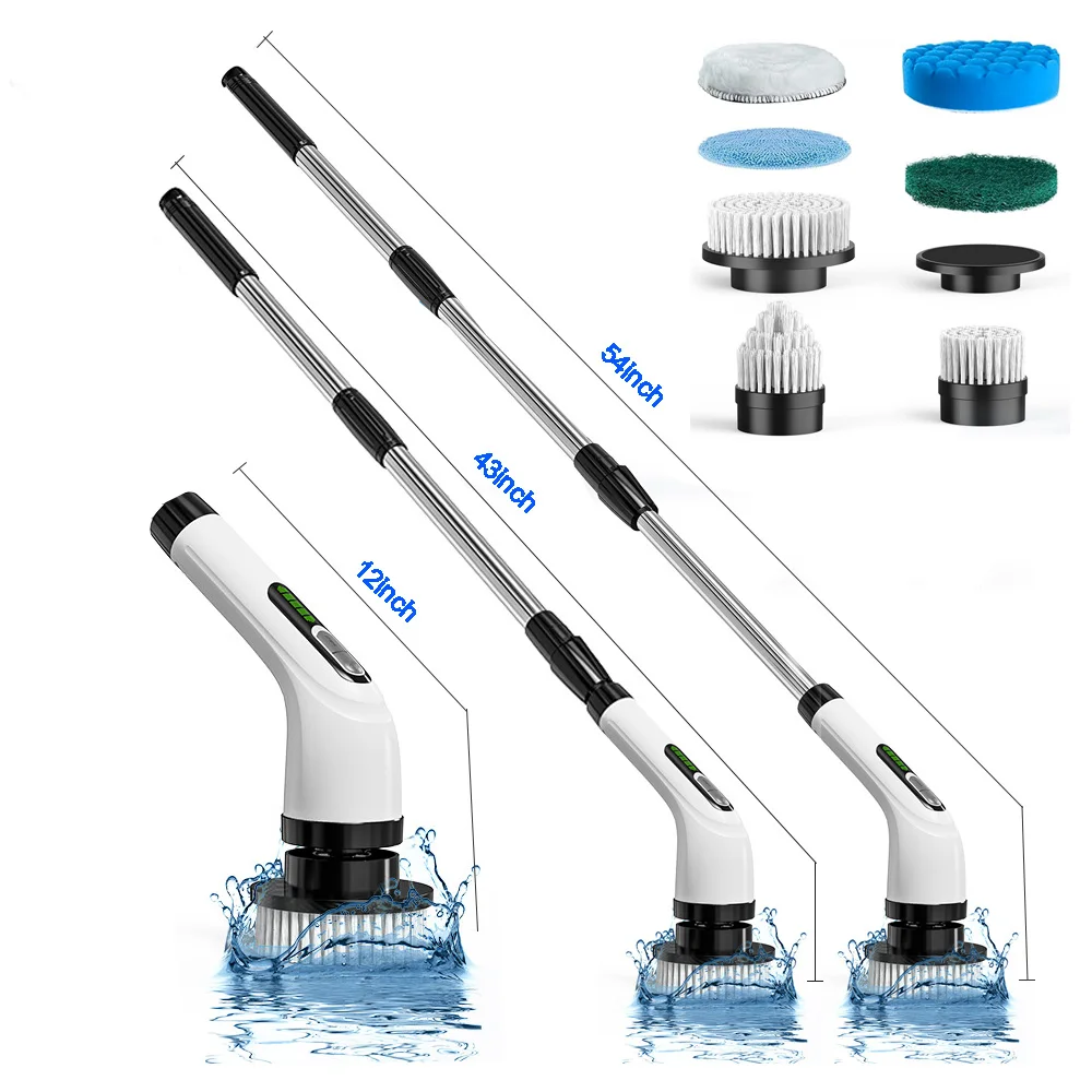 

Электрическая щетка для чистки ванной комнаты 10 в 1, многофункциональная бытовая беспроводная электрическая щетка для чистки кухонного туалета