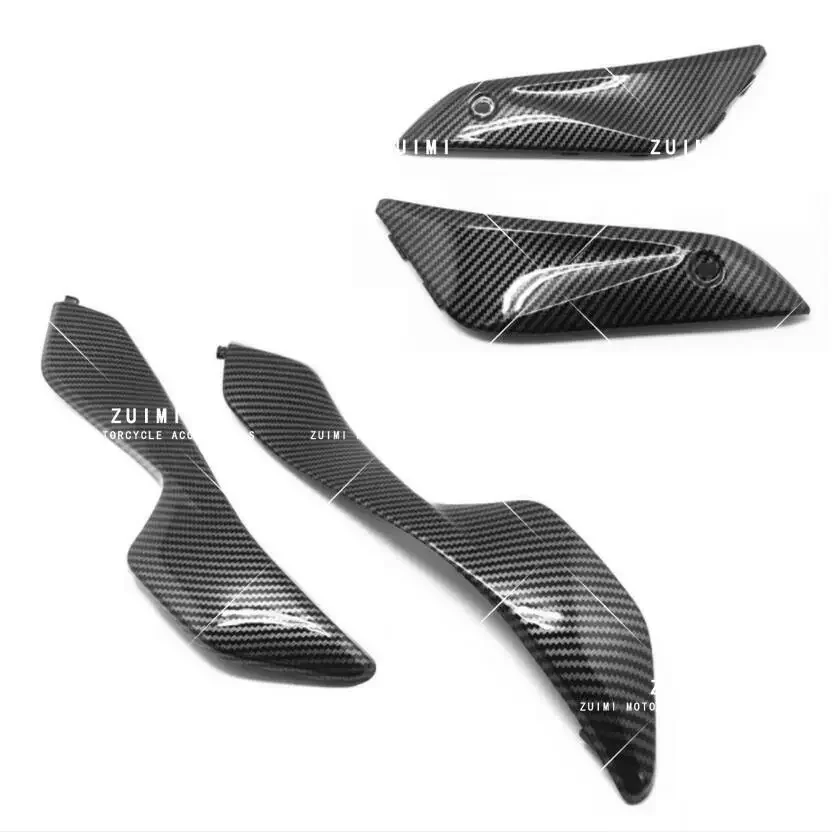 

4X Gas Tank Side Cover Panel Fairing Carbon Fiber For Honda CBR1000RR 2004-2007