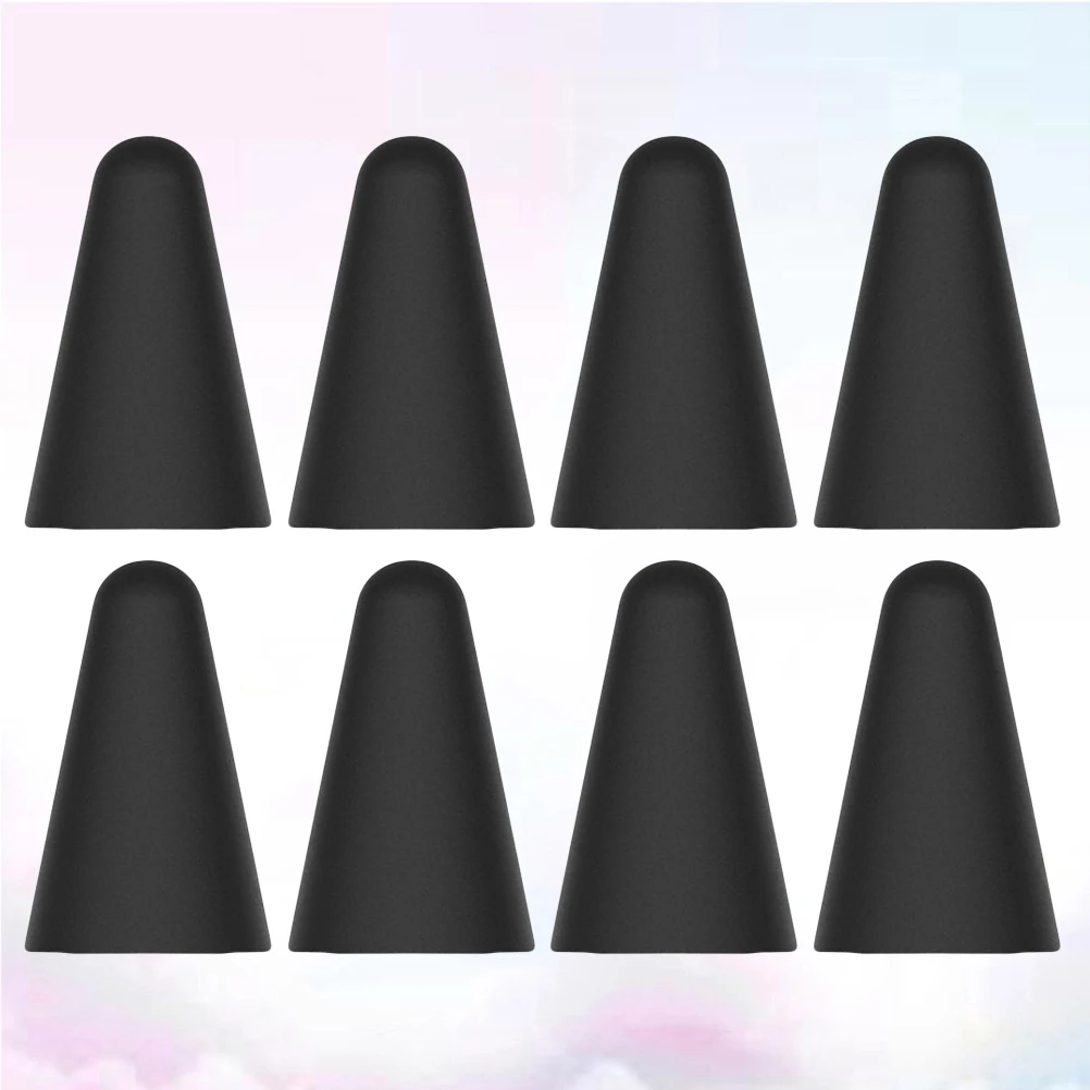 

8pcs Pen Tip Protective Cap For Stylus Pencil Silicone Sleeve Dustproof Noise Reduction Smooth Hard Carry Anywhere Nib Tip Cap
