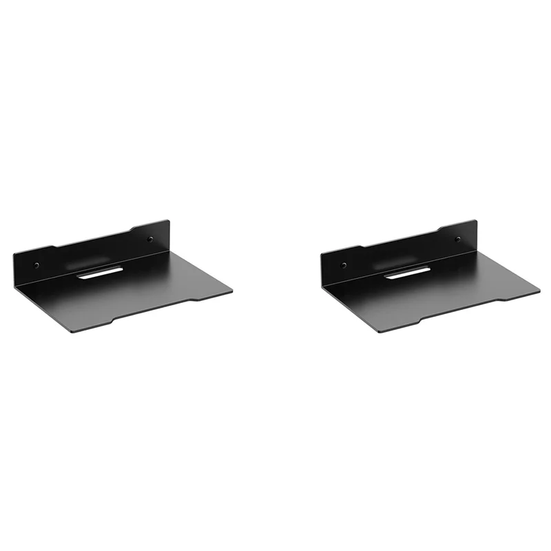 

B97A-2X Wall Shelf Holder Floating Shelf Stand Wall Mount Storage Rack For TV Projector Speaker Camera Router, Large