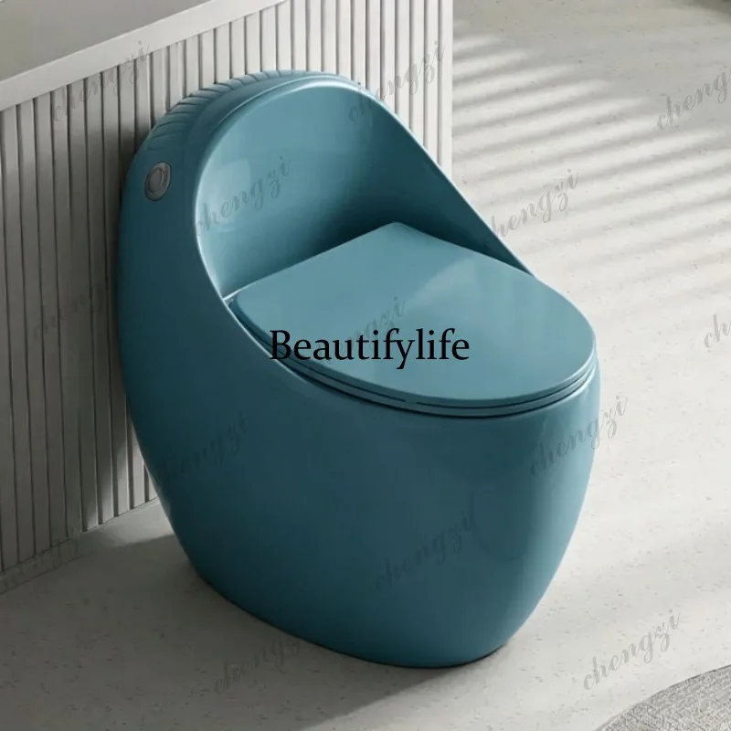 Color siphon homestay household toilet siphon small apartment large diameter toilet