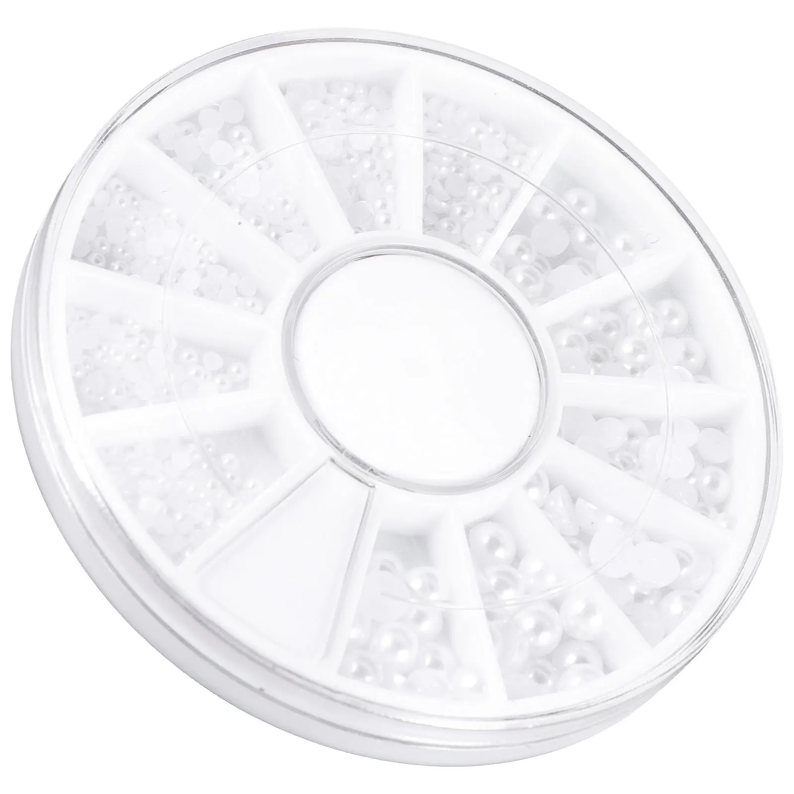 200 Stück gemischte Größen, flache Rückseite, weiße Perlen-Cabochons, Kunstharz, Nagelkunst, Schmuck, Handwerk, Dekoration, Knöpfe, Armbänder, Haarnadeln