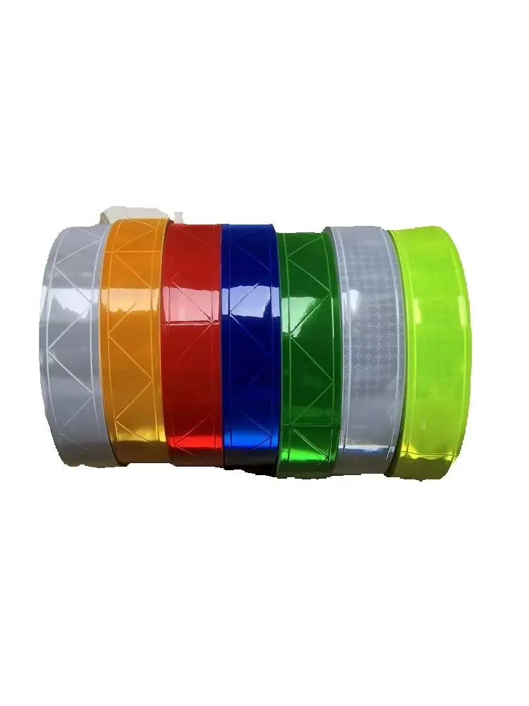 5cm * 50m fluor zieren des grünes PVC-Reflexstreifen-Nachtreflektor-Sicherheits warnband für Kleidung – Detail 1