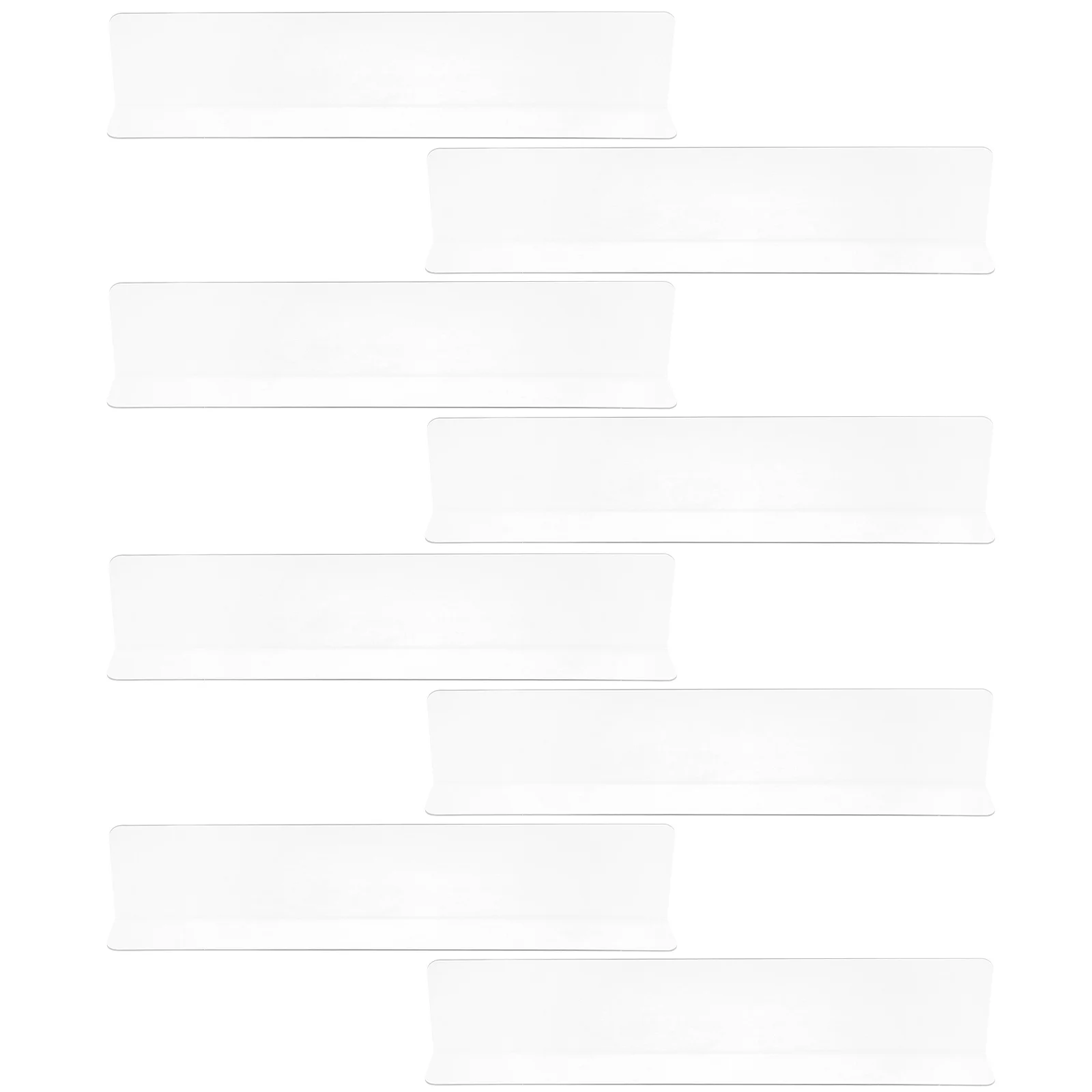 8 szt. Ochraniacze krawędzi klatki dla małych zwierząt, przezroczyste, elastyczne, z PVC, 35x7 cm, do klatek dla psów, chomików i świnek morskich