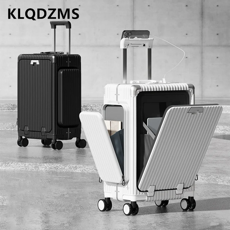 KLQDZMS PC Suitcase Front Opening Boarding Box Multifunctional 20