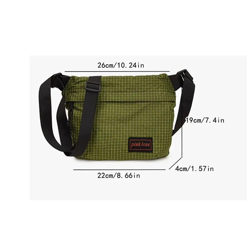 Casual Large Capacity Couple Shoulder Bag Portable Versatile Messenger Sling Bag Waist Pack for Women Men