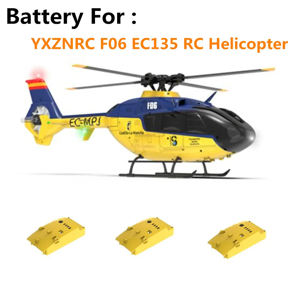 YXZNRC F06 EC135 RC Helicopter Battery Accessories 17.4V(1200MAH) 25C F06 Original Spare Parts Flying 10 Mins